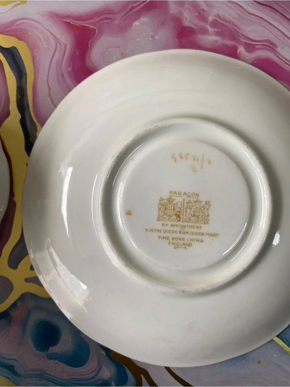 Vintage Paragon Pink Hydrangea Teacup Saucer Fine Bone China Double Warrant